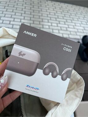 POKEMON EEVEE Anker Earbuds with Rose Gold and Light Gray Charging Case